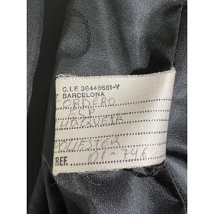 Peletaria Solsona Spain‎ Black Oversized Leather Jacket Western Style Size 42 thumbnail 6
