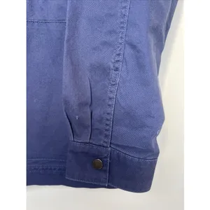 GAP‎ Women's Field Jacket Medium Midnight Blue Full Zip Utility NWT $108 Flaw thumbnail 4