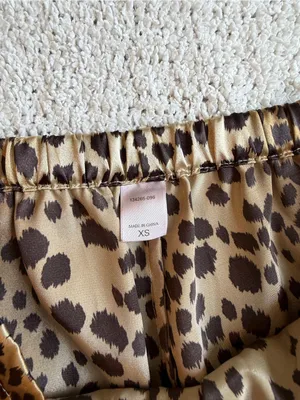 Victoria's Secret Leopard Print Satin Pajama Set VINTAGE Y2K XS thumbnail 10