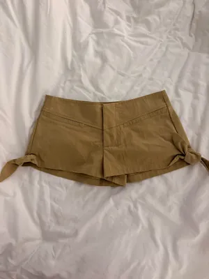 ZARA Tan Khaki Shorts thumbnail 3