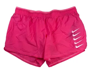 Nike Swoosh Shorts Women's Large Pink Running Lined Five Swoosh Standard Fit NWT thumbnail 1