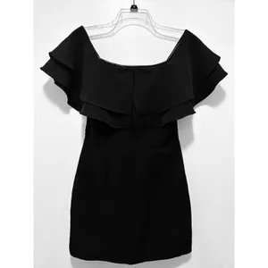 Endless Rose Ruffle Off-The-Shoulder Mini‎ Dress - Black Medium NWT thumbnail 8