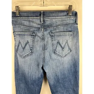 MOTHER Runaway Step Fray Jeans A Night In Havana High Rise Flare 29 thumbnail 12