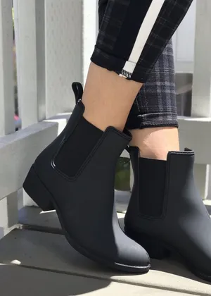 Jeffrey Campbell Cloudy Waterproof Platform Chelsea Rain Boots - Size 7 thumbnail 1