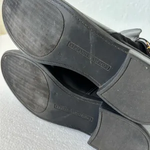 Tommy Hilfiger Black Leather and Suede Ankle Booties Witchy size 8M thumbnail 12