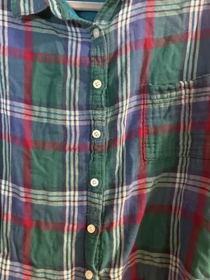 American eagle Size Large (L) Plaid Button-Up Shirt with Pocket thumbnail 3