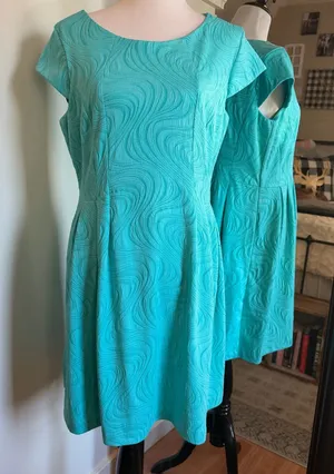 R&K Size 14 Petite Turquoise Dress thumbnail 1