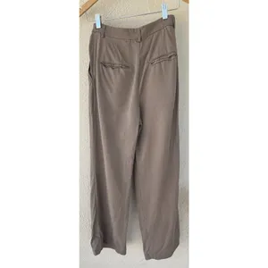 Reformation Mason High Waist Pleated Wide Leg Trouser 2P Office Career Business thumbnail 3