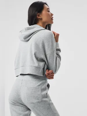 ALO Yoga Women Grey Muse Hoodie Size XS thumbnail 3