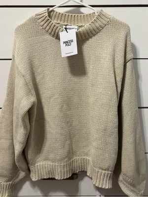 Princess Polly Harmony Sweater Beige NWT thumbnail 2