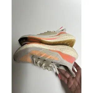 Adidas Women's UltraBoost 21 'White‎ Acid Orange' FY0400 Running Shoes Size 7 thumbnail 5