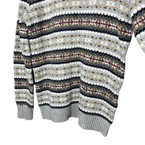 American Eagle Mens Super Soft Fair isle Crew Neck Sweater Large Tall thumbnail 5
