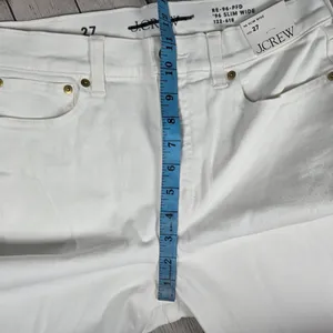 J. Crew Slim-wide‎ jean White Denim CH680 27 NWT thumbnail 9