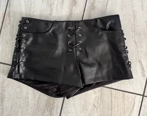 Princess Polly Leather Shorts thumbnail 1