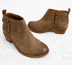 💥 TEVA Anaya Waterproof Leather Side Zip Ankle Boots Brown Women’s 7💛 thumbnail 1
