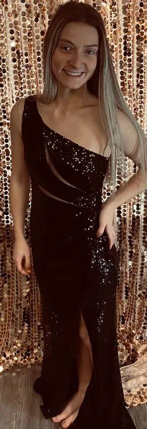 Boutique Black One Shoulder Maxi Formal Dress thumbnail 5