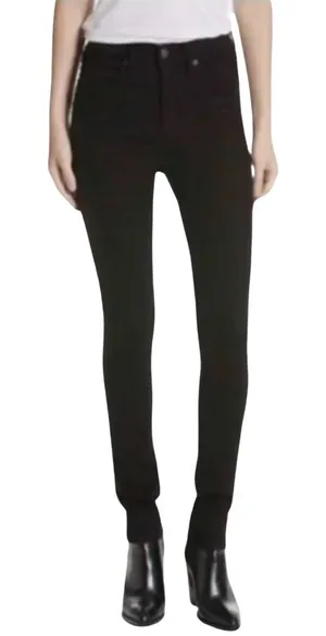 Veronica Beard Kate Skinny Jeans Raven Wash Womens Black 25‎ $228 thumbnail 1