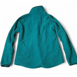 LL Bean Womens Granola Girl Trail Fleece Full Zip Jacket Teal Blue Size S 510678 thumbnail 6