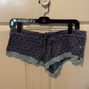 Women's Blue Cloud Pattern Tank Top and matching Micro shorts thumbnail 3