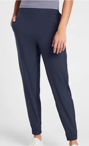 ATHLETA‎ Brooklyn Jogger Pants Women's Size 4 Blue Pull On Style 530631 Casual thumbnail 1