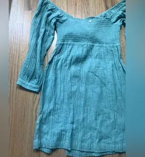 NWT Roxy moonlight shorts solid mineral blue small dress thumbnail 7