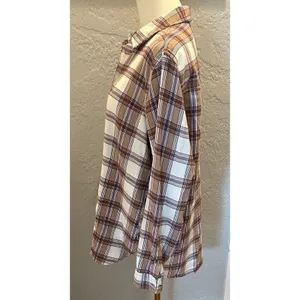 Jach's Girlfriend Tartan Plaid Flannel Shirt Women Med Button Up Outdoors Casual thumbnail 5
