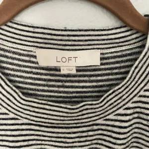LOFT Black & White Stripe Sweater thumbnail 3