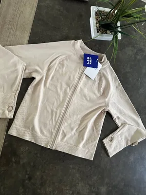 JoyLab Moon Cream Seamless Fitted (NWT Full Zip Jacket, thumbnail 6