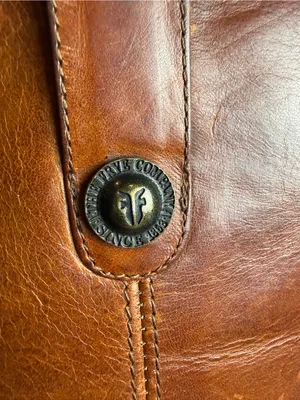 Frye Melissa Button Tall Riding Boots 77167 Cognac Brown Leather Women’s 8.5 B‎ thumbnail 10