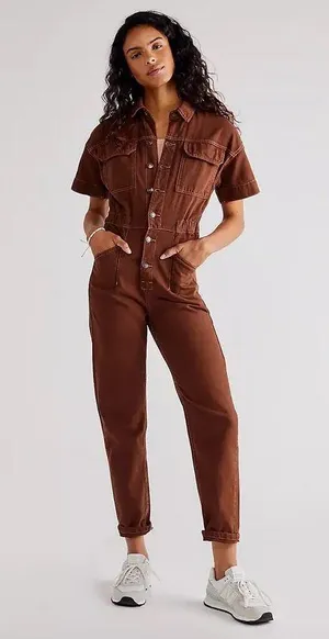 Free People Marci Coverall Jumpsuit thumbnail 1