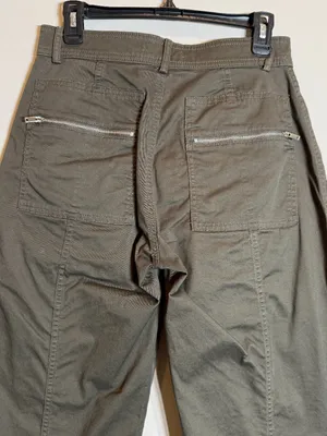 Abercrombie & Fitch Mid-Rise Barrel Utility Pant Women's 27 4 Short Brown NWOT thumbnail 9