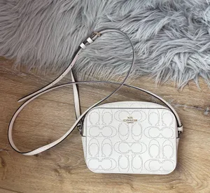 Coach White Leather Bag Shoulder thumbnail 1