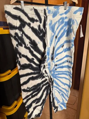 Style & Co Blue Black Tie Dye Waffle Knit Lounge Set XXL NWT Oversized Hoodie thumbnail 6