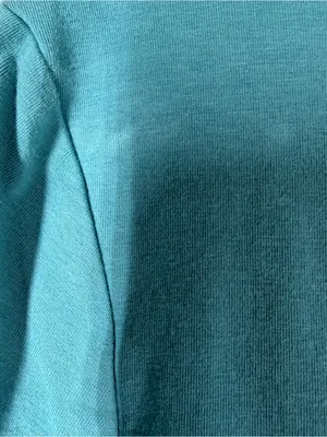Abercrombie & Fitch Teal Blue Short Sleeve Compression Bodysuit thumbnail 5