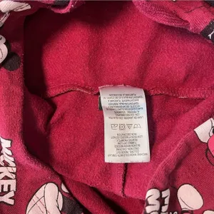 Disney Mickey Mouse Women’s Hoodie Cropped Burgundy Medium M Cotton Blend Casual thumbnail 6