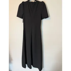ASTR The Label Celia Puff-Sleeve V-Neck Midi Dress ADR102919-003 Women's XS NWT thumbnail 5