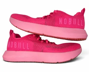 NOBULL Neon Hot Pink Mesh Running Shoes Mens 8.5 Womens 10 thumbnail 1