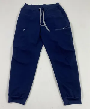 Figs‎ Pants Womens Small Blue Navy Jogger Scrub Pants Pocket Drawstring thumbnail 1
