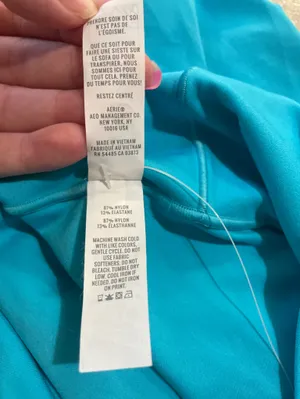 OFFLINE By Aerie Real Me Crossover High Waisted 7” Bike Short Blue Medium thumbnail 7