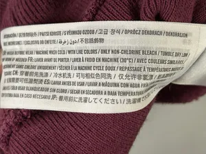 Abercrombie & Fitch Plum Half-Zip Fleece Cotton Blend Pullover Sweatshirt thumbnail 7