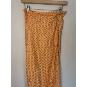 Ramy Brook Gaia Metallic Faux Wrap Maxi Skirt Coverup Size S retail $245 thumbnail 12