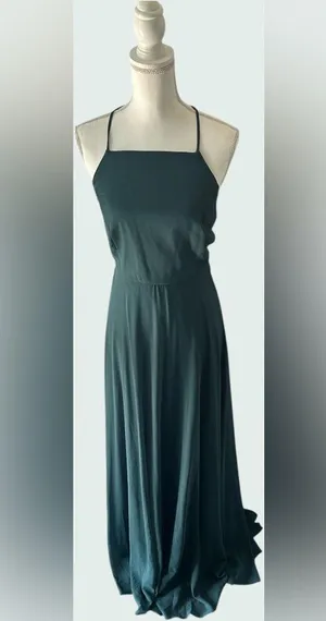 Lulu's Elegant Teal Maxi Dress thumbnail 1