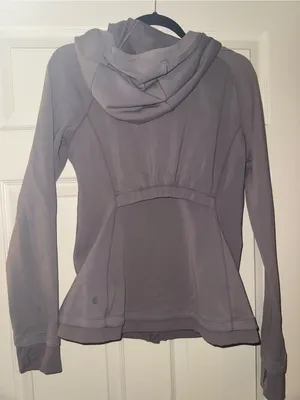 lululemon athletica Women's Hooded Zip Vintage Define Jacket in Mauve Gray thumbnail 5