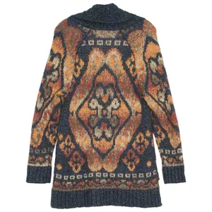 J Jill Cardigan Wool Blend Southwestern Aztec Boho Artisan Cozy Rustic Fall S thumbnail 3