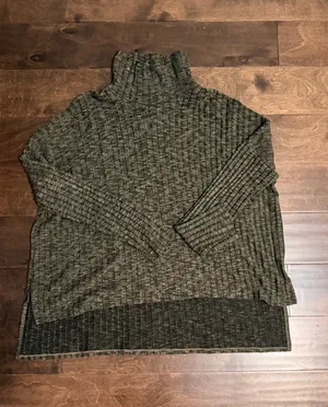 American Eagle Green Turtleneck Sweater thumbnail 1