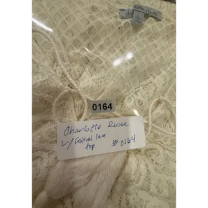 VTG Charlotte Russe Crotchet Prairie Blouse/Bell Sleeve, Y2K Boho Festival‎ LG thumbnail 4
