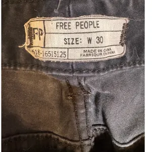 Free‎ People Black Straight Leg Jeans W30 Moto Ankle Zip Stretch Denim thumbnail 5