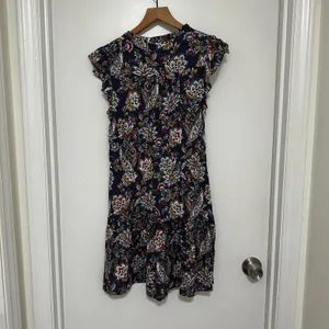 Velvet x Graham & Spencer | Navy Paisley Floral Ruffle Sleeve Mini Dress, XS thumbnail 3