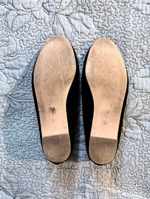 ☀️J.Crew Black Faux Suede Tassel Smoking Loafers Flats Sz 8.5🧡 thumbnail 8