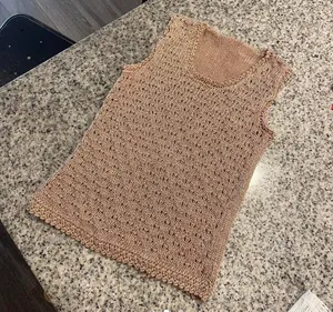 ZARA gold knit tank top thumbnail 2